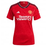 Camisa de Futebol Manchester United Casemiro #18 Equipamento Principal Mulheres 2024-25 Manga Curta